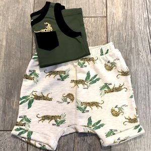 Old Navy - Animal Print Tank & Matching Shorts